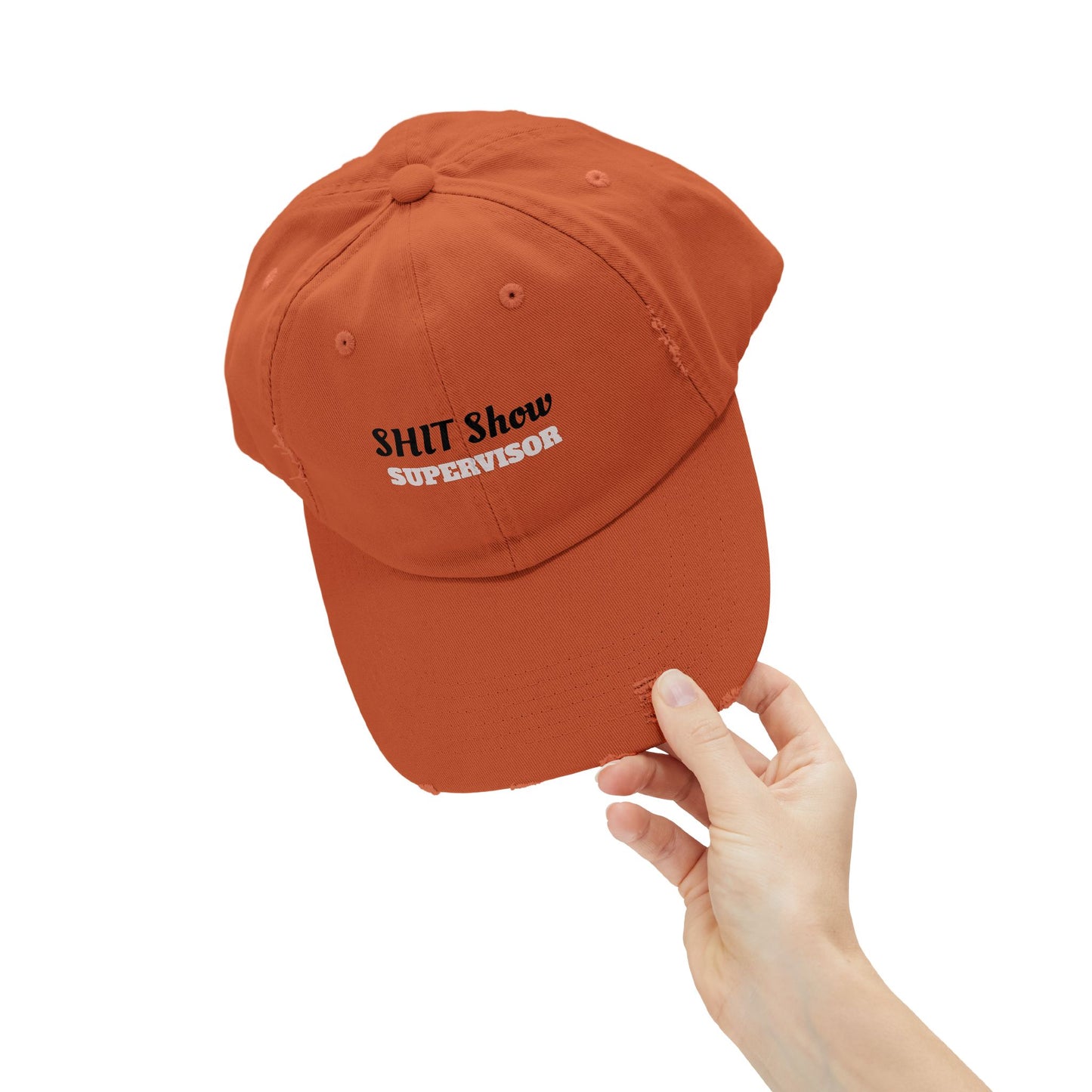 Unisex Distressed Cap, Fun Gift for Supervisors, Casual Hat, Distressed Dad Hat, Funny Cap for Events, Party Accessory, Everyday Wear