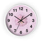 Pink Floral Wall Clock — Romantic Rose Decorative Clock for Bedroom, Nursery, or Gift