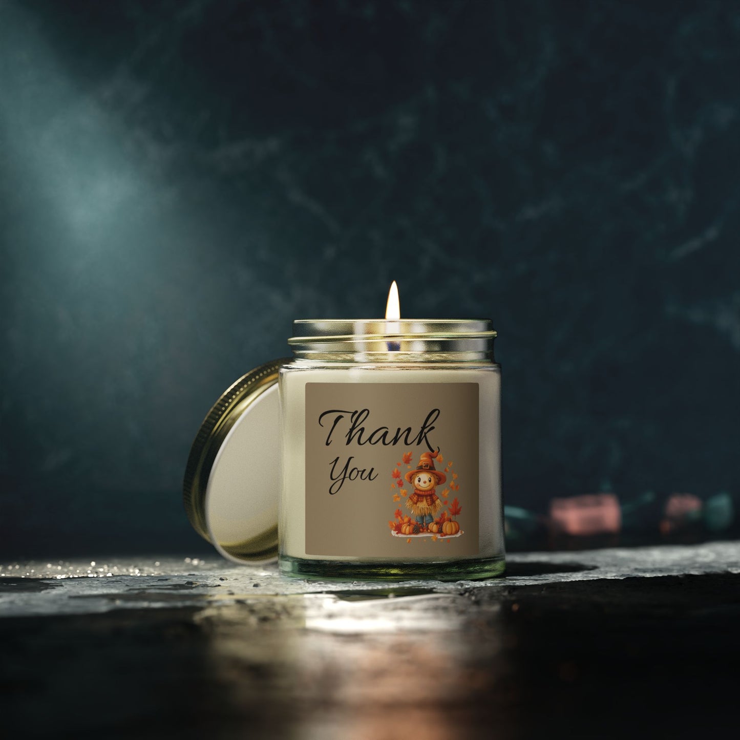 Thank You Fall Scented Candle — Coconut Apricot Wax (4oz & 9oz)