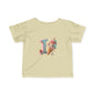 Ice Cream Letter J Infant Tee, Cute Baby Shirt, Kids Birthday Gift, Summer Outfit, Personalized Toddler Gift
