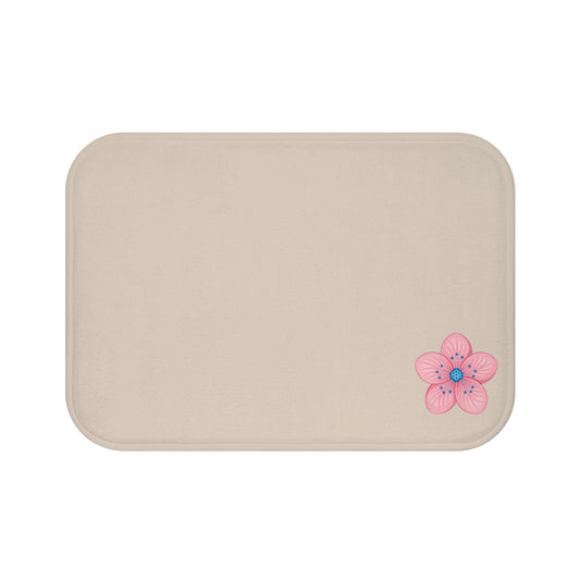 Charming Floral Bath Mat - Soft Bathroom Rug, Cozy Shower Decor, Spring Floral Accent, Housewarming Gift, Relaxation Space