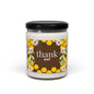 Thank You Soy Candle - 9oz Scented Jar (Daisy & Honeycomb)