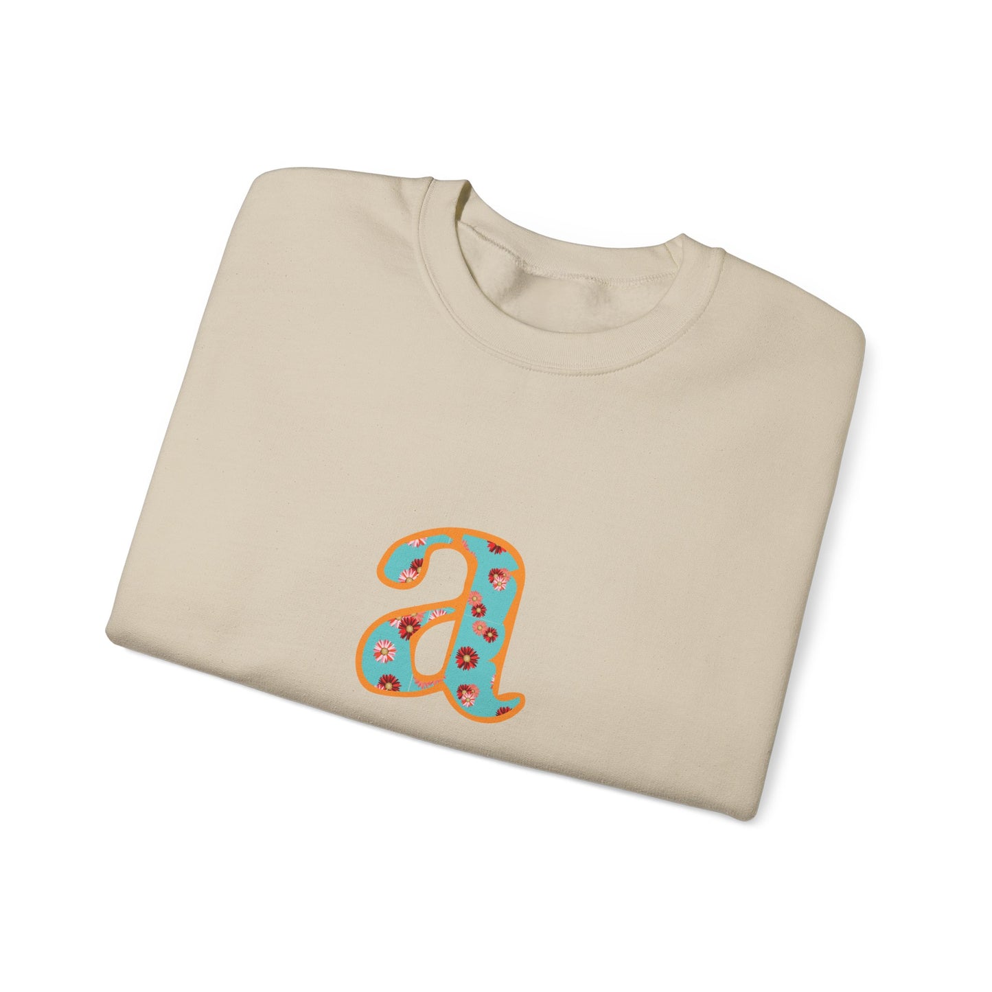 Personalized Initial Sweatshirt, Cozy Unisex Crewneck, Custom Gift for Her, Monogrammed Apparel, Perfect for Birthdays and Holidays