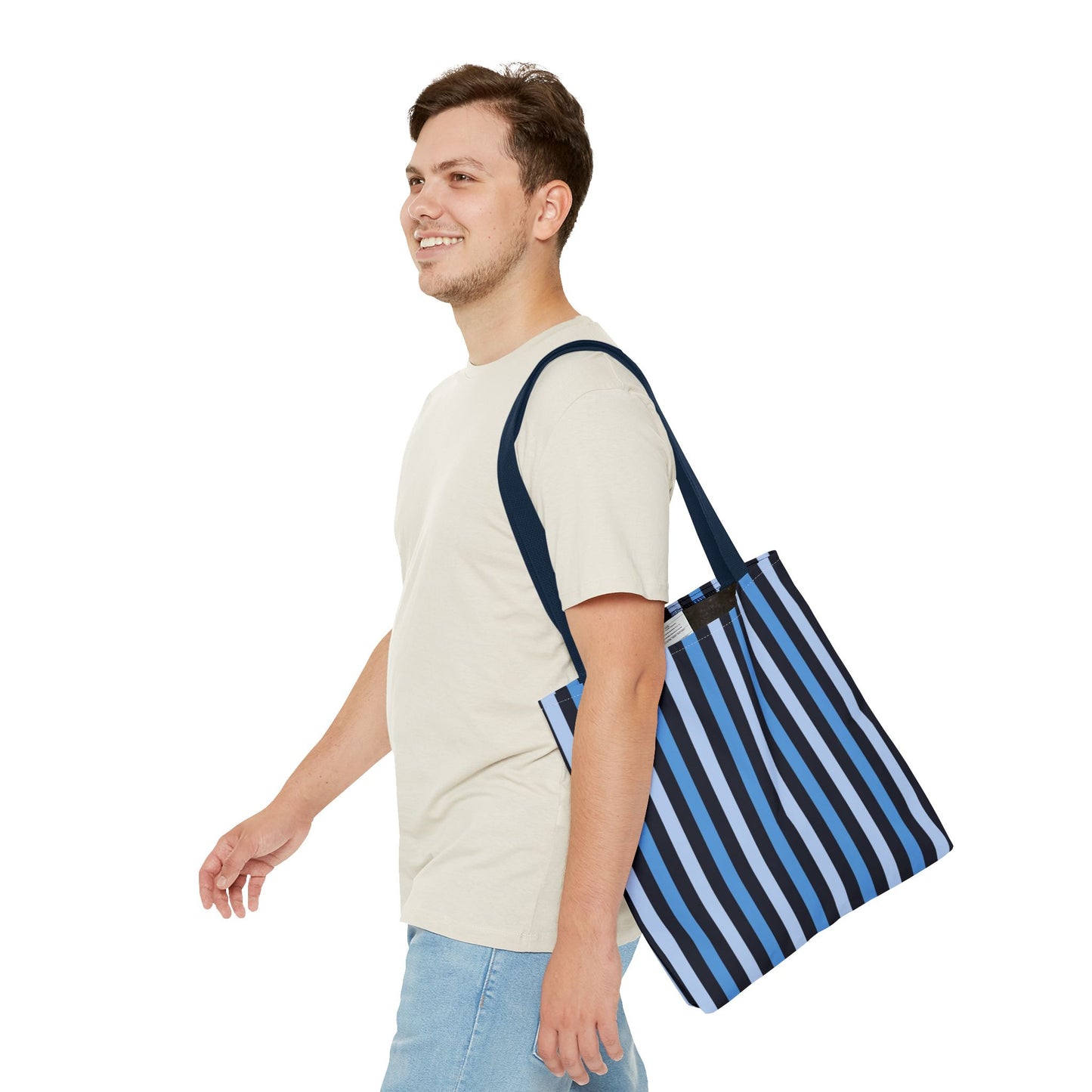 Stylish Striped Tote Bag, Beach Bag, Shopping Tote, Everyday Carryall, Reusable Grocery Bag, Gift for Her