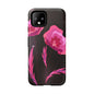 Floral iPhone Case | Tough Cases with Pink Poppy Design, Elegant Flower Phone Cover, Gift for Her, Spring Accessories, Chic Tech