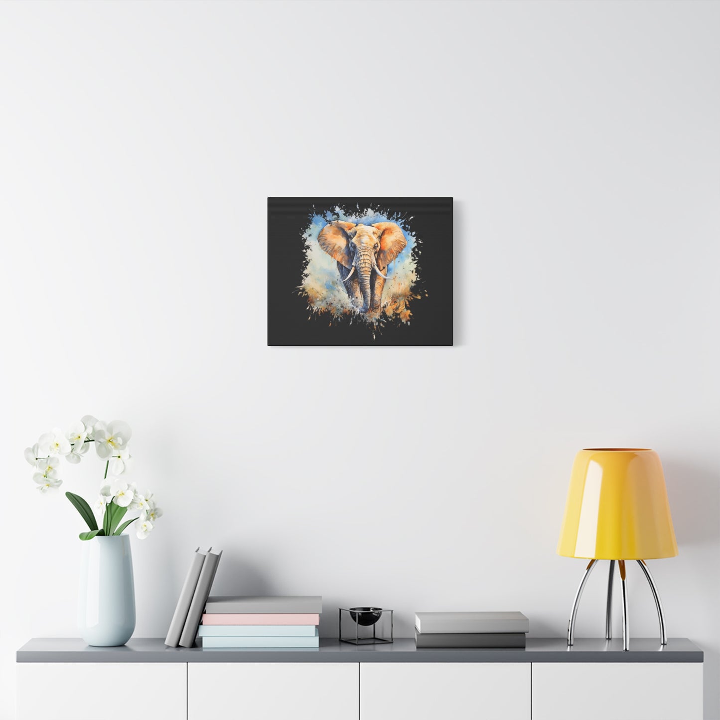 Matte Canvas, Stretched, 1.25" - Elephant