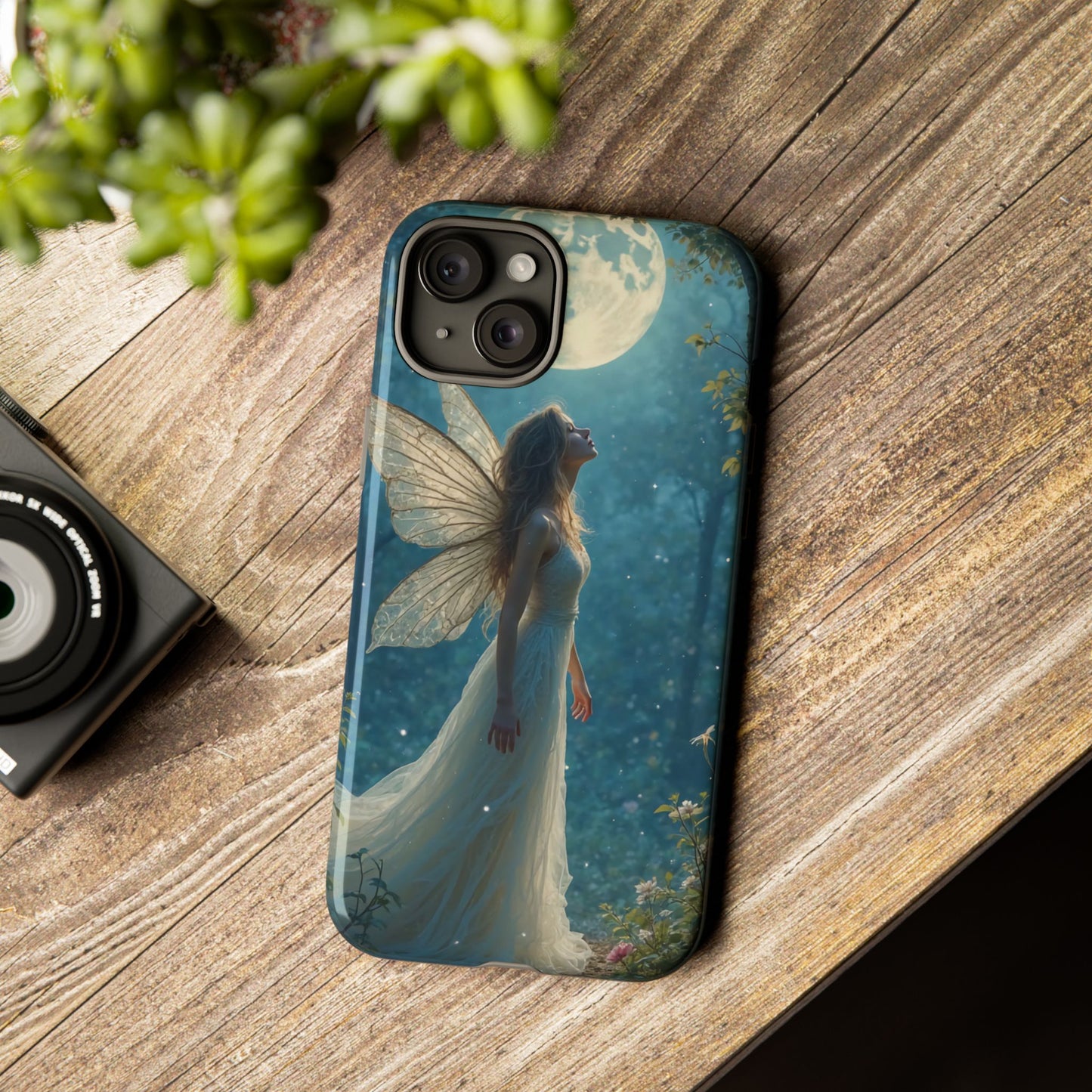 Fairy Moon Phone Case | Tough Cases for Nature Lovers, Fantasy Gift, Boho Phone Accessory, Ethereal Aesthetic, Magical Design