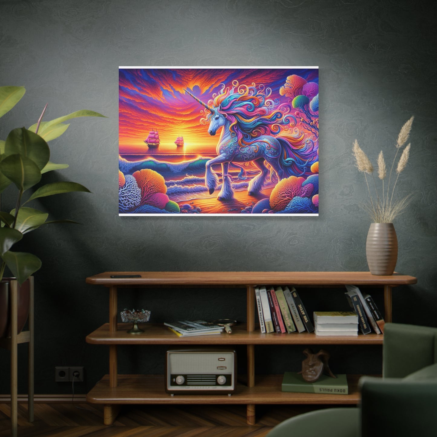 Matte Canvas, Stretched, 1.25"  Unicorn