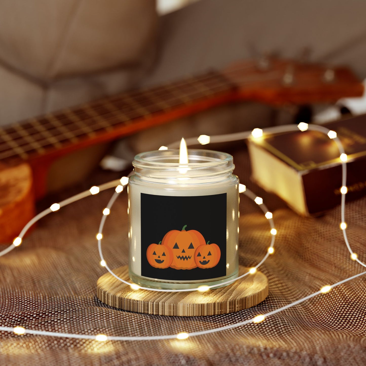 Pumpkin Scented Candle, Fall Decor, Halloween Gift, Cozy Home Fragrance, Autumn Candle, Candle for Pumpkin Lovers