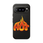 Stylish Phone Case, Hot Flames Design, Gift for Teens, Trendy Accessory, Protective Cover, Unique Phone Case