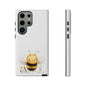 Bee Phone Case, Cute Bee Design, Tough Phone Cover, Gift for Nature Lovers, Floral Bee Mobile Case, Bee-themed Accessory