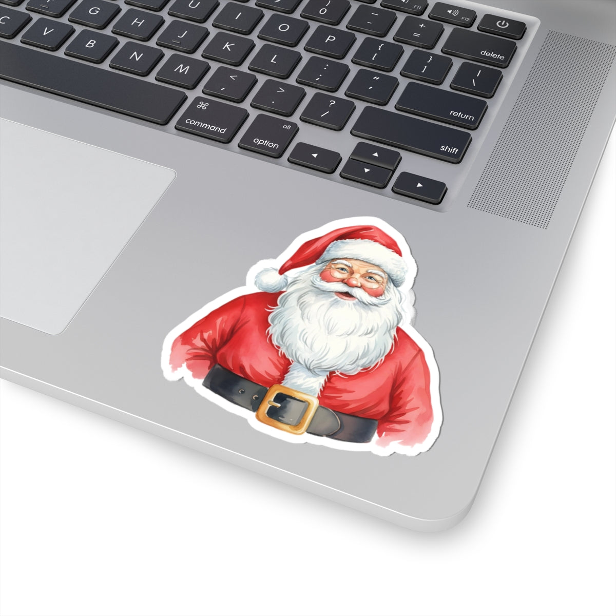 Santa Claus Kiss-Cut Sticker — Vintage Jolly Saint Nick Holiday Decal