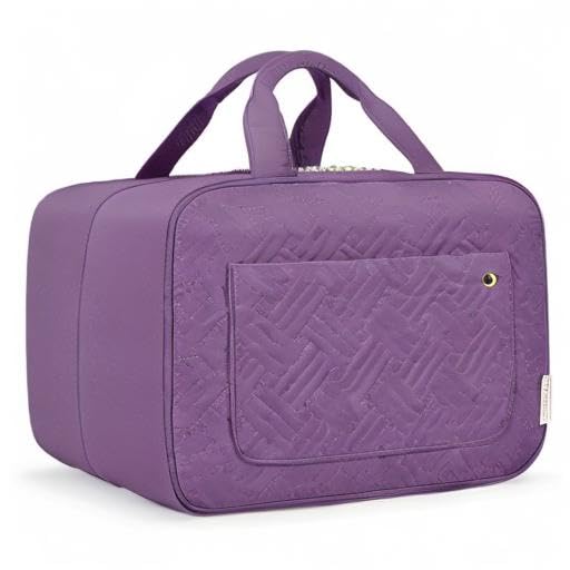 BAGSMART Toiletry Bag Travel Bag with Hanging Hook, Water-resistant Makeup Cosmetic Bag Travel Organizer for Accessories, Shampoo, Full-size Container, Toiletries