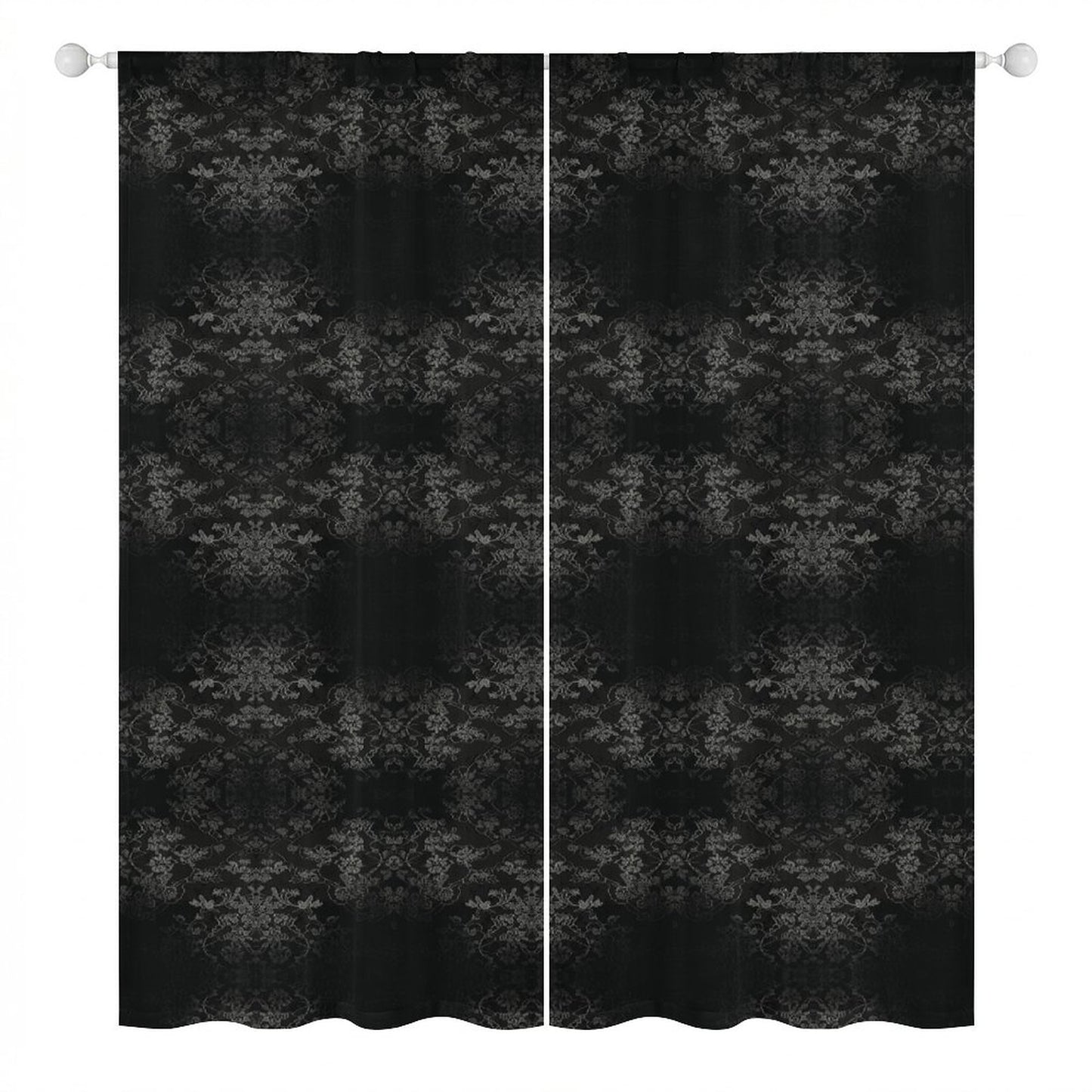 Sheer Curtain Black