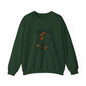 Crewneck Sweatshirt — 'Peck Off' Funny Angry Chicken Graphic