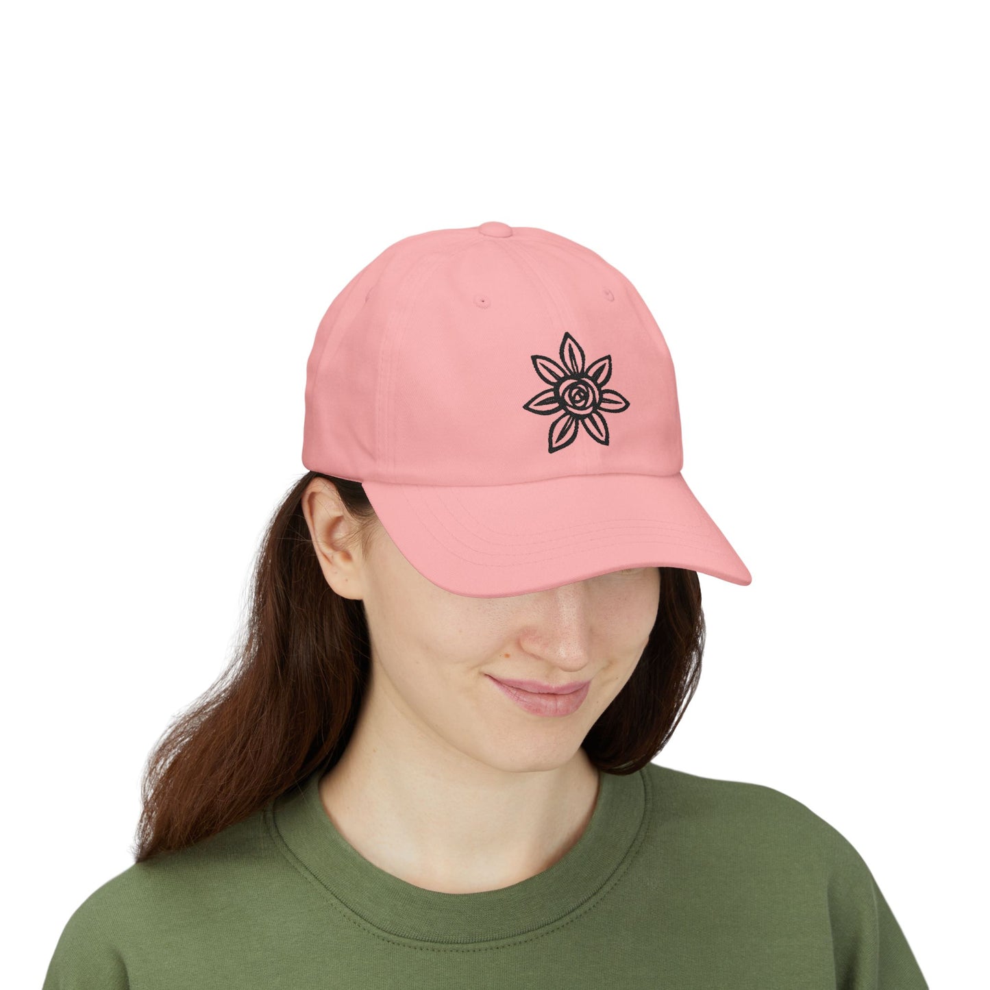 Classic Embroidered Dad Cap | Floral Design Hat | Unisex Casual Cap | Perfect Gift for Dad | Summer Accessory | Streetwear