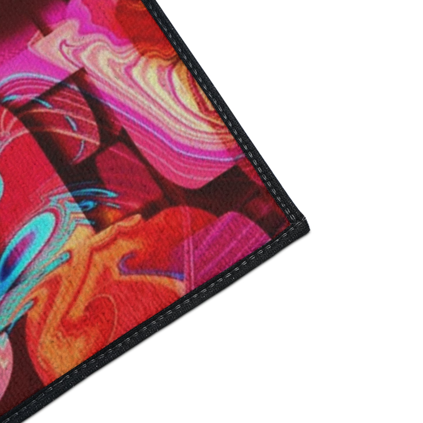 Abstract Color Splash Floor Mat — Heavy Duty Non‑Slip Door Rug