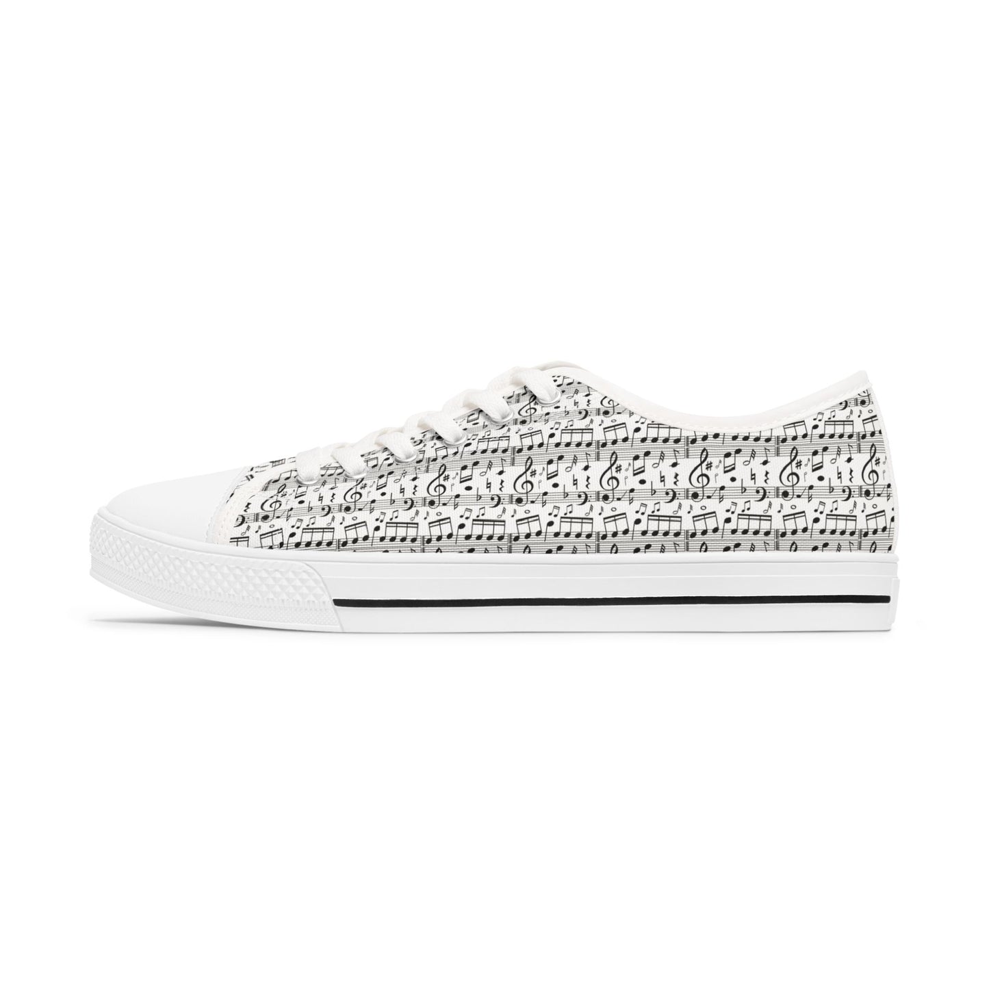 Low Top Sneakers - Musical Notes
