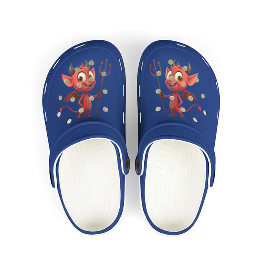 Kid's Fun Demon Clogs, Playful Footwear for Kids