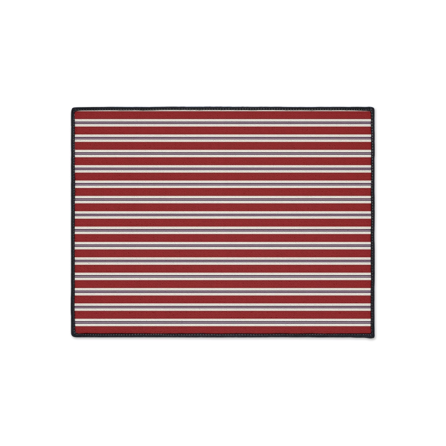 Striped Heavy Duty Floor Mat - Red & White Outdoor/Entry Rug