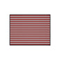 Striped Heavy Duty Floor Mat - Red & White Outdoor/Entry Rug