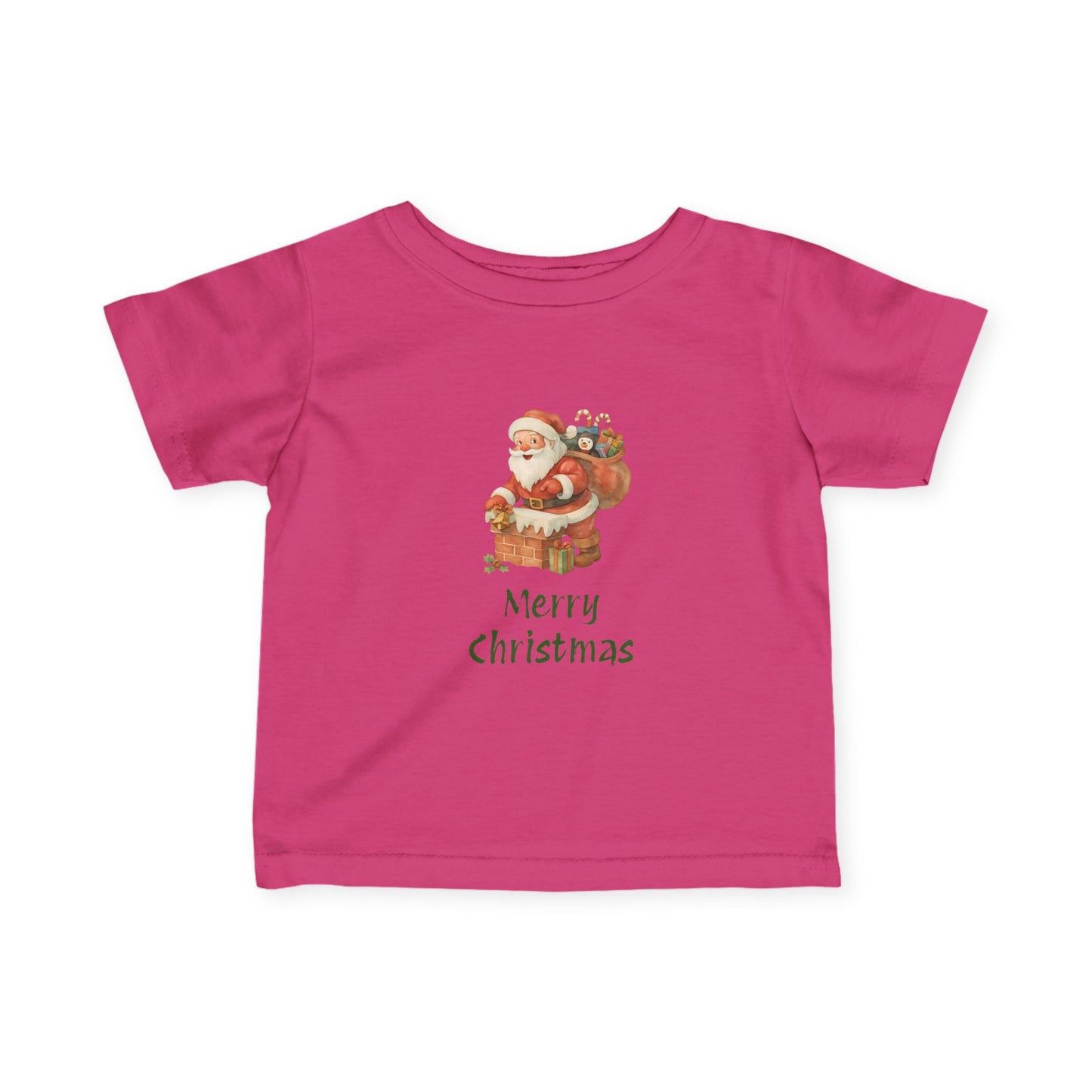 Merry Christmas Infant Tee, Holiday Baby Shirt, Cute Christmas Gift, Toddler Christmas Tee, Santa Infant T-Shirt
