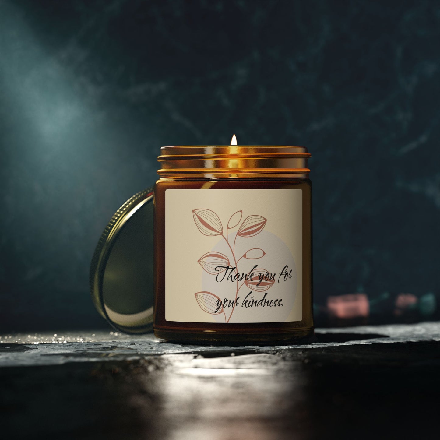Thank You Candle — Coconut Apricot Scented Jar (4oz & 9oz)