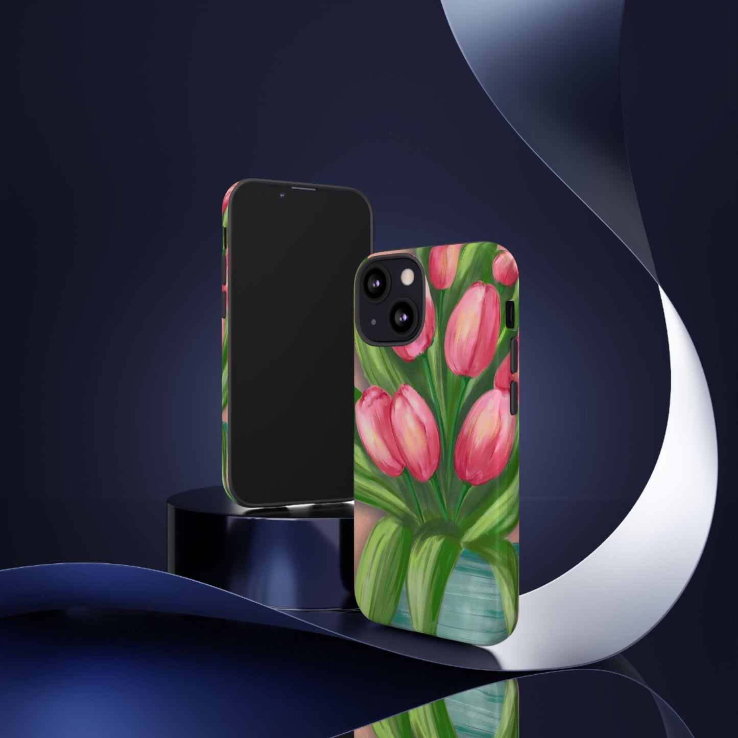 Floral Phone Case with Vibrant Tulips - Tough Cases for Garden Lovers, Spring Gifts, Nature Enthusiasts, Unique Gadget Accessories, [...]