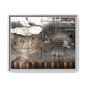 Framed Music Notes Canvas Print — Abstract Vintage Piano & Sheet Music Wall Art