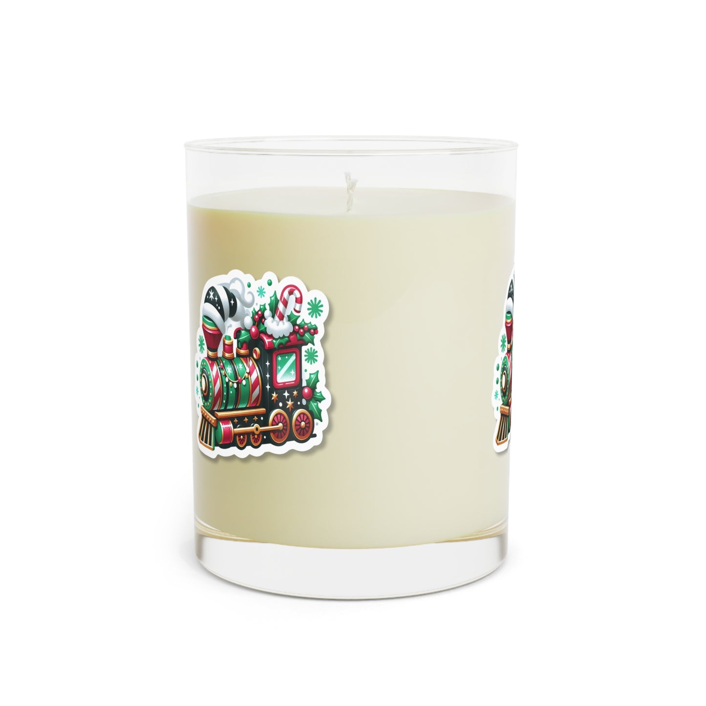 Holiday Train Scented Candle — 11oz Festive Christmas Glass Candle