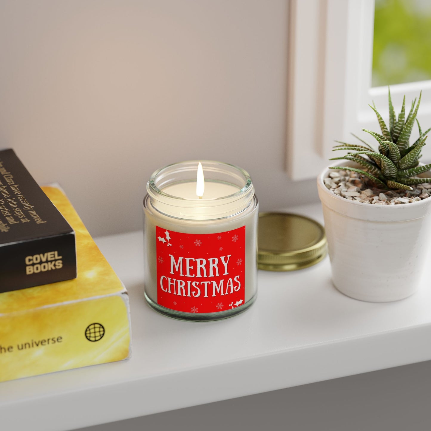 Merry Christmas Scented Candles, Holiday Decor, Gift for Her, Cozy Home Fragrance, Christmas Gifts, Aromatherapy