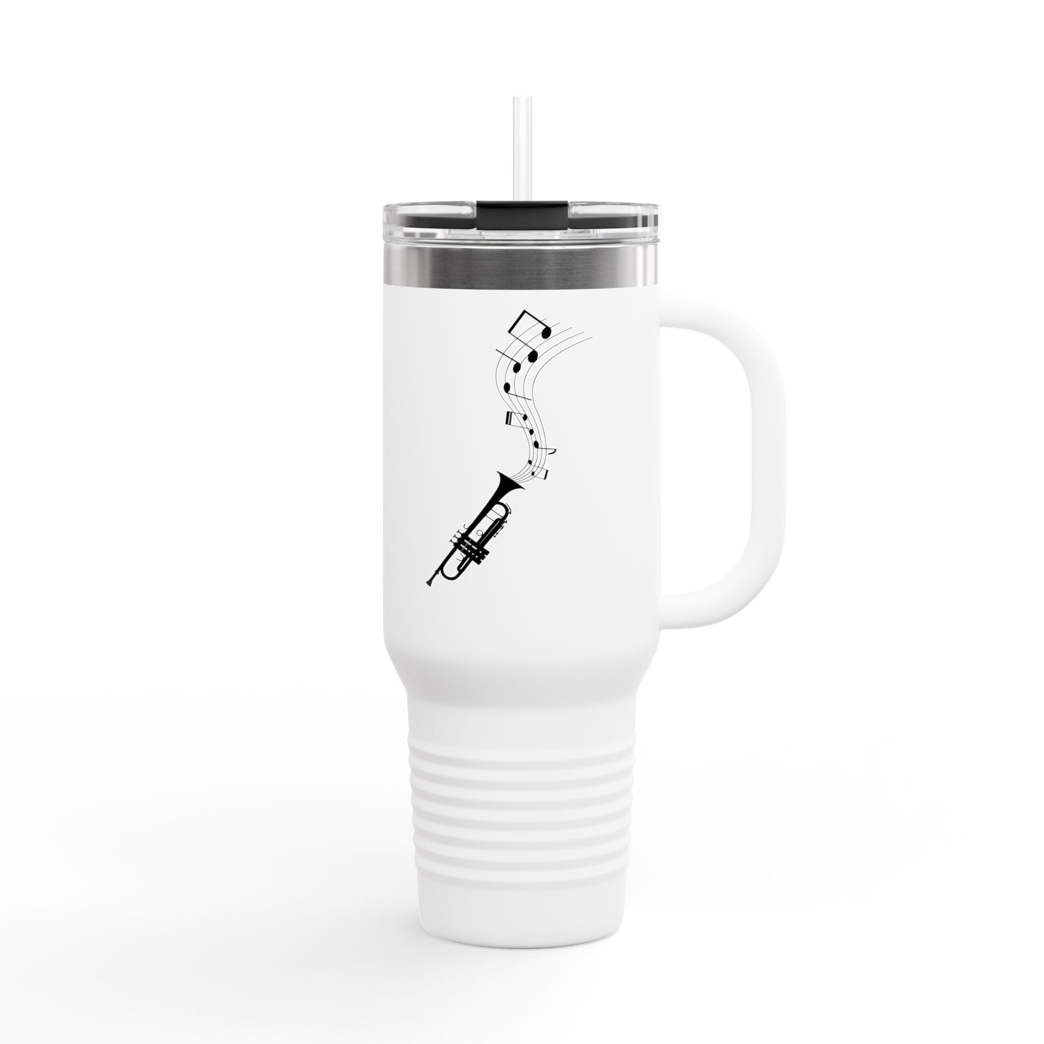 40oz Insulated Travel Mug — Musical Spark Plug Design