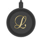 Monogram L Gold Script Wireless Charging Pad