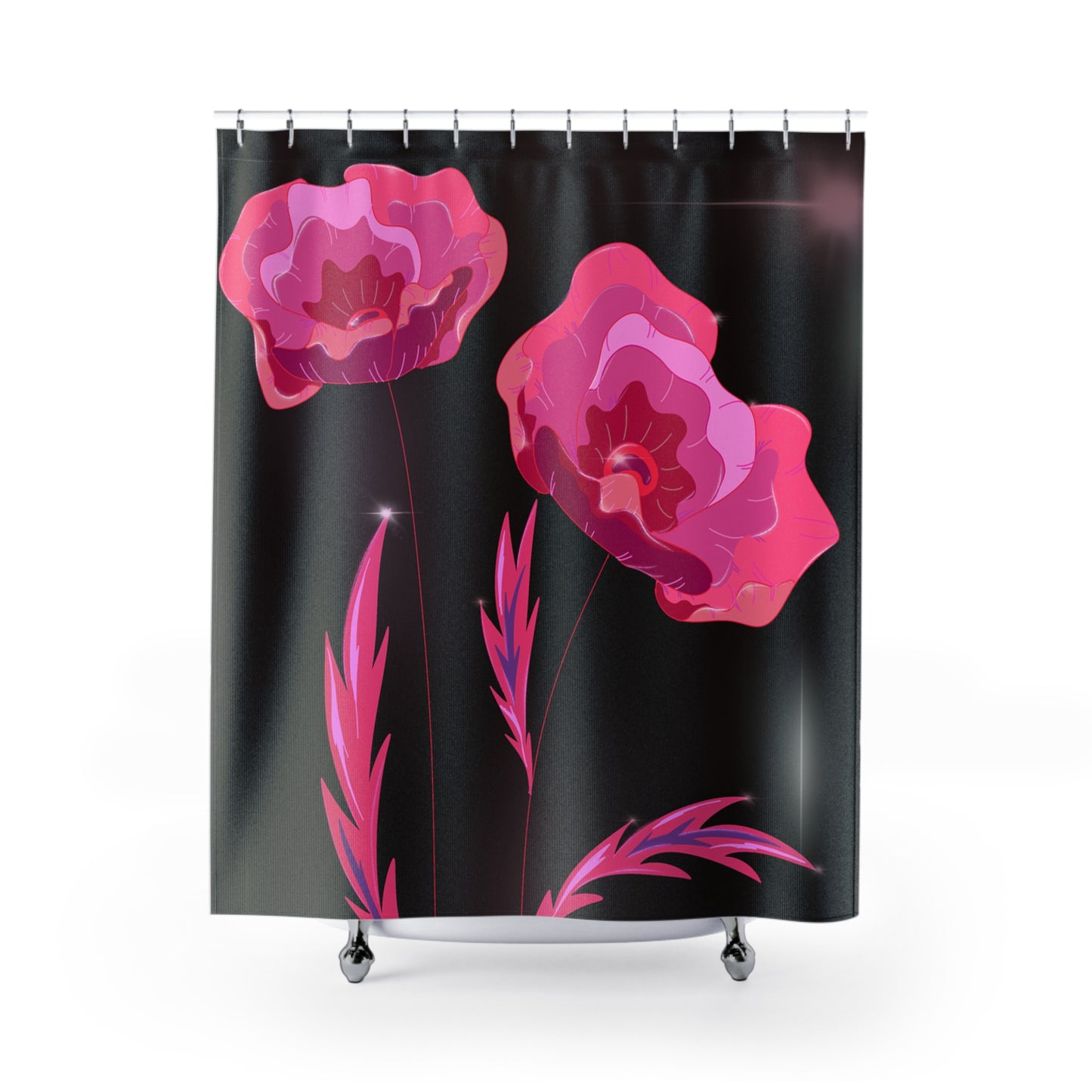 Elegant Floral Shower Curtain, Stylish Bathroom Decor, Gift for Home, Pink Poppy Design, Modern Floral Shower Curtain, Unique Bathroom [...]