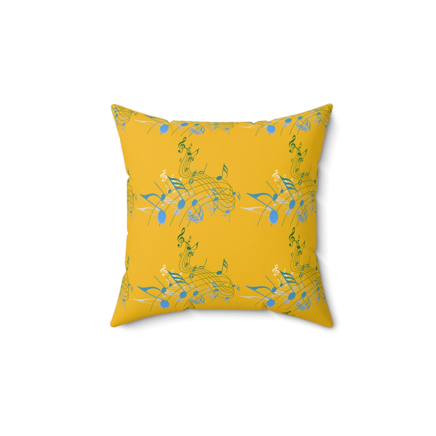 Musical Notes Throw Pillow
