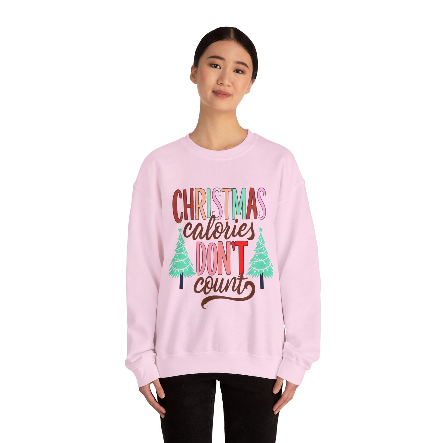 Christmas Calories Don't Count Sweatshirt — Funny Holiday Crewneck