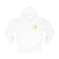 Coral Gold Floral Initial Hoodie — Monogram 'B' Casual Pullover