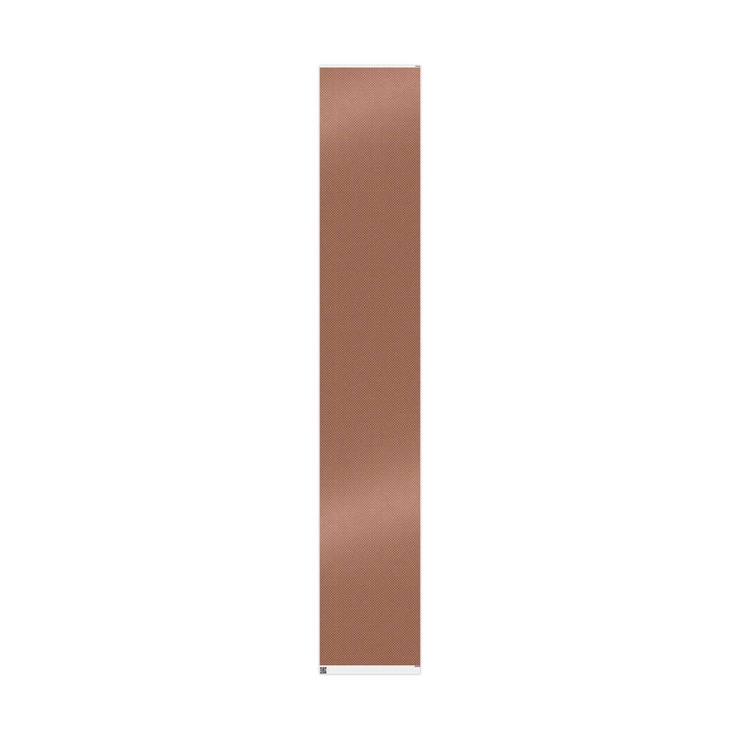 Polka Dot Brown Wrapping Paper Roll — Reversible Holiday & Gift Wrap