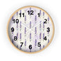 Lavender Sprig Wall Clock — Botanical Floral Clock for Kitchen, Bedroom & Living Room