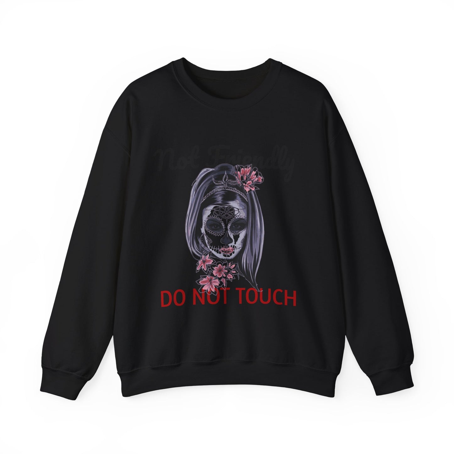 Edgy Skull Graphic Crewneck Sweatshirt | Halloween Gift, Casual Wear, Unisex Apparel, Cozy Sweatshirt, Unique Graphic Design