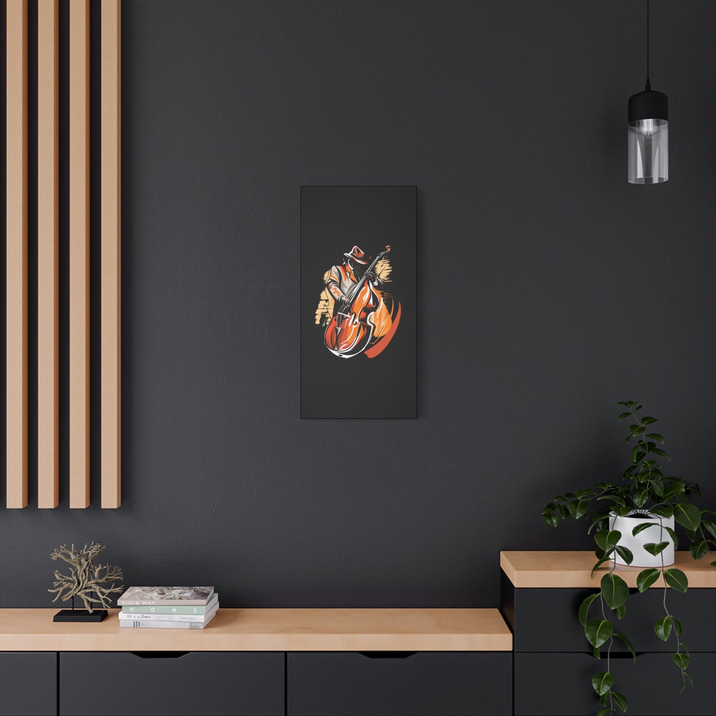 Matte Canvas, Stretched, 1.25" - Bass Player