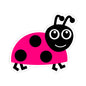 Pink Ladybug Sticker — Cute Kiss-Cut Vinyl Decal for Laptops, Water Bottles & Kids