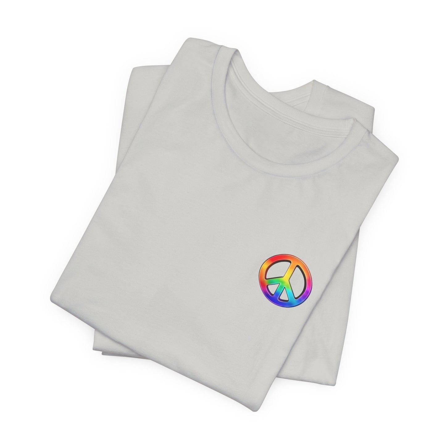 Peace Sign Tie-Dye Tee — Rainbow Hippie Peace Symbol T-Shirt