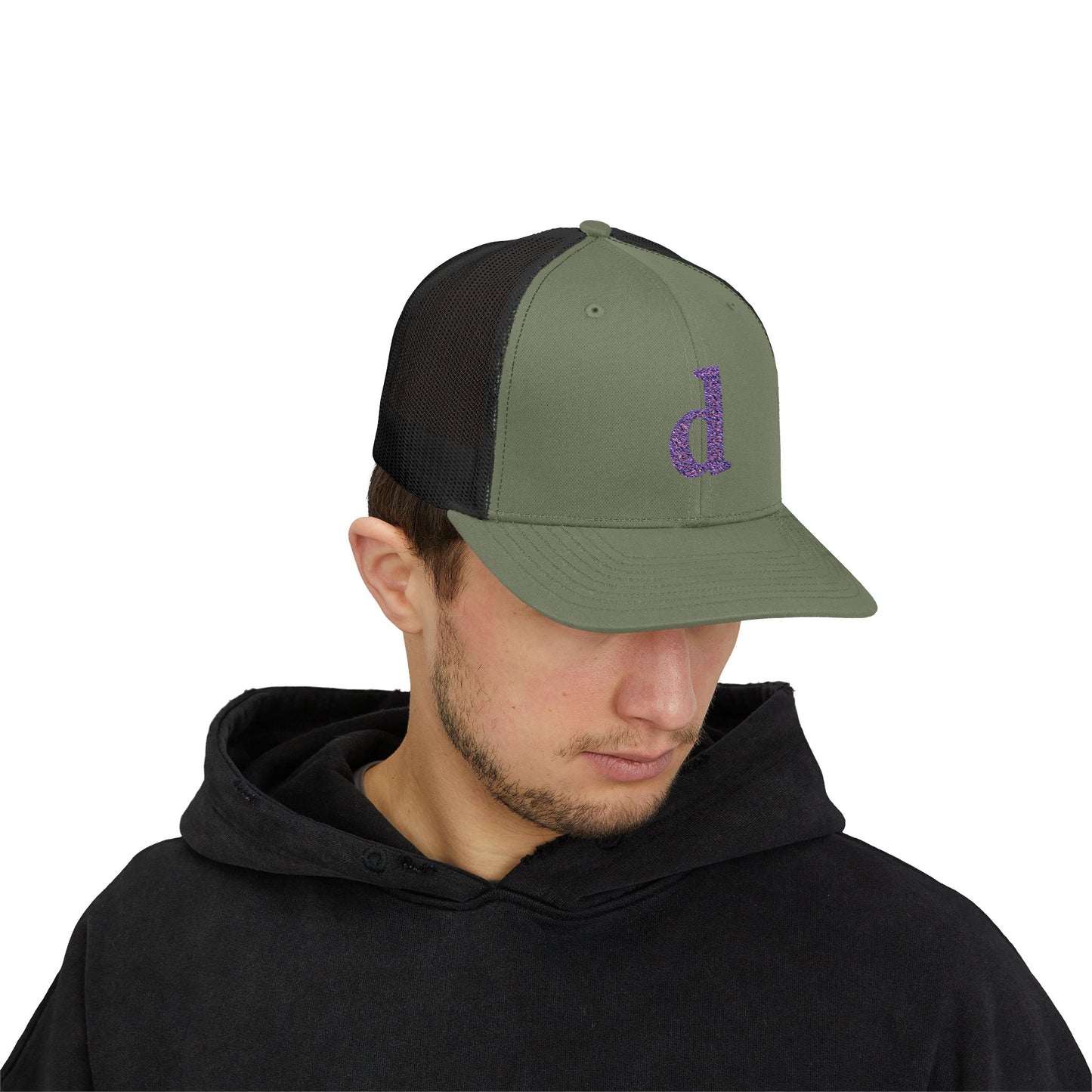 Glitter Initial Snapback Trucker Cap, Personalized Hat, Custom Cap, Trendy Hat, Stylish Gift for Him/Her, Summer Fashion Accessory