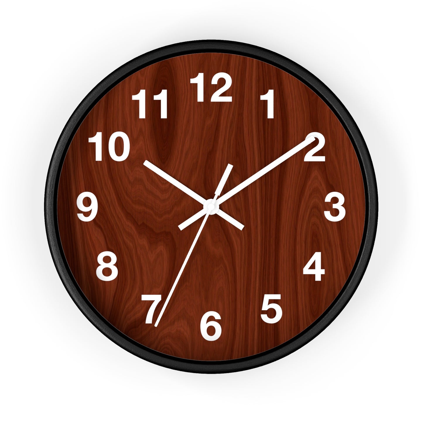 Natural Wood Wall Clock, Rustic Home Decor, Boho Style Clock, Modern Design, Gift for Housewarming, Office Clock