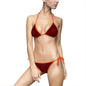 Chic Red Floral Bikini Set, Trendy Swimwear for Beach Days, Summer Pool Parties, Vacation Essentials, Swimwear Gift for Her