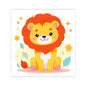 Cute Lion Kiss-Cut Sticker — Cartoon Baby Animal Decorative Decal for Laptops, Water Bottles & Scrapbooks