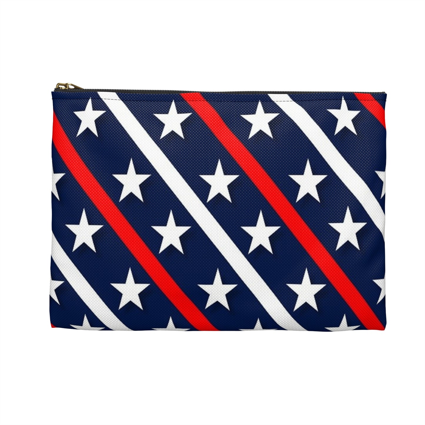 Patriotic Accessory Pouch  Starry Stripes