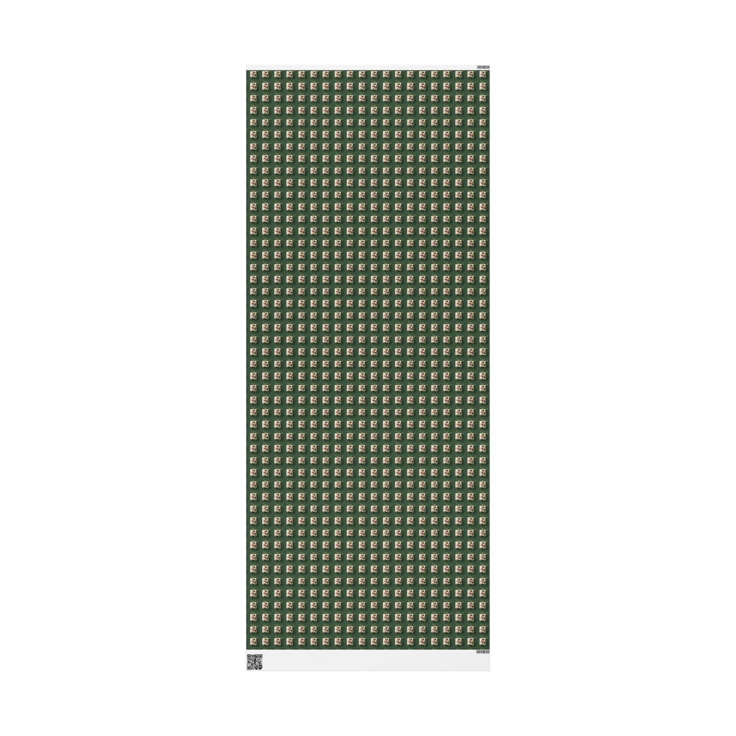 Holiday Floral Gift Wrap — Green Lily Pattern Wrapping Paper Roll