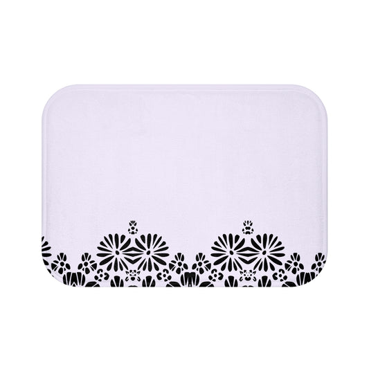 Floral Elegance Bath Mat - Chic Bathroom Decor, Home Spa Essentials, Gift for Her, Modern Design, Cozy Comfort